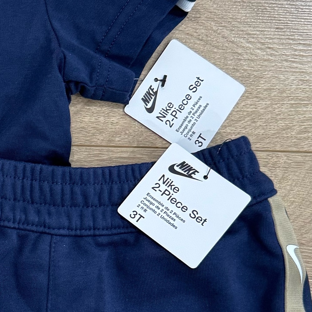 Nike Kids' Navy and Beige Set - Picture 2 of 2